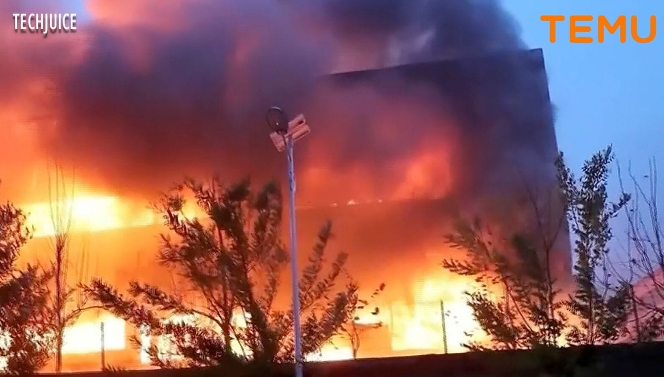 Viral Photo Of Temu Warehouse Fire In China Proven Fake