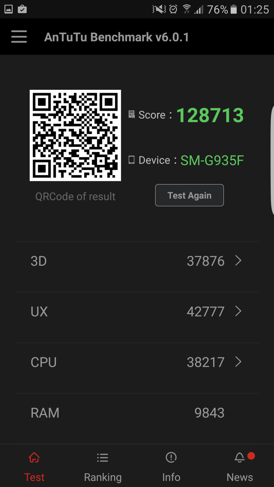 Samsung Galaxy S7 Edge Benchmark