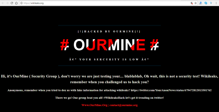 ourmine wikileaks