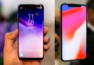 iPhone X vs. S8