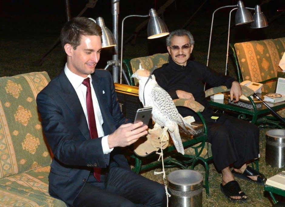 Evan Spiegel - Alwaleed bin Talal