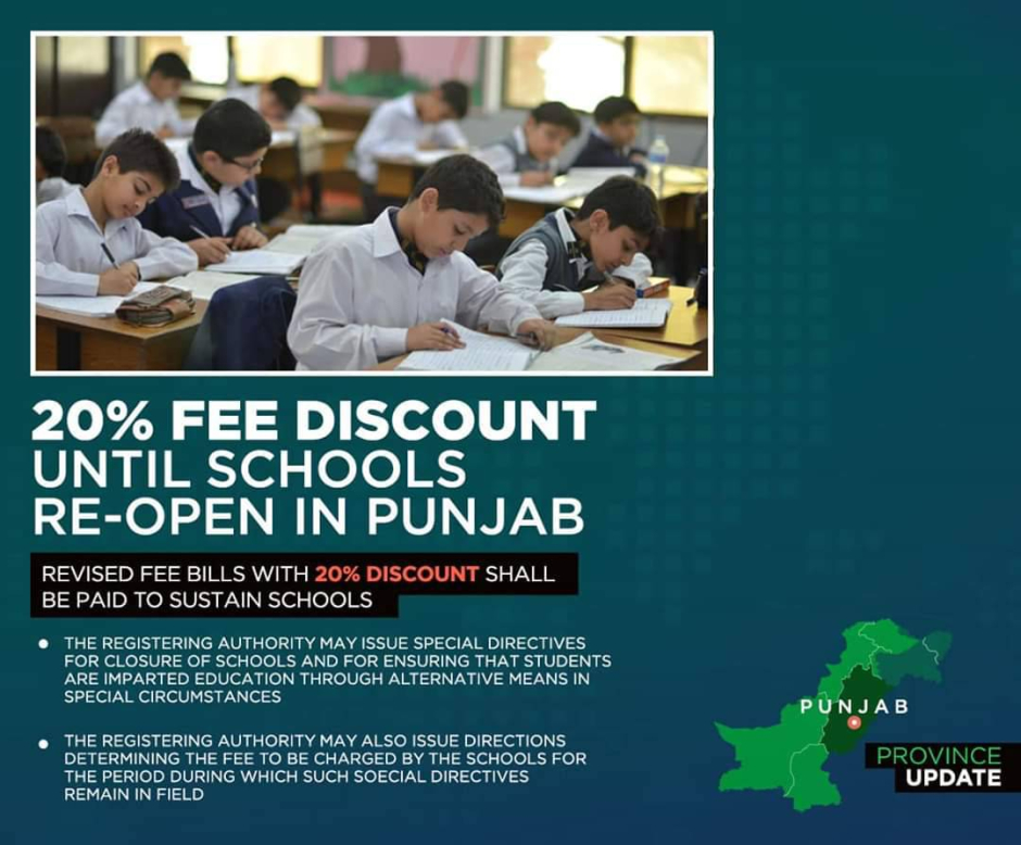 School-Discount-20%-Fee-Pakistan-TechJuice