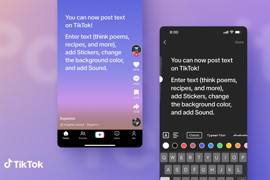 TikTok Text Only Posts