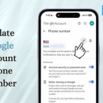 Update your phone number on Google account